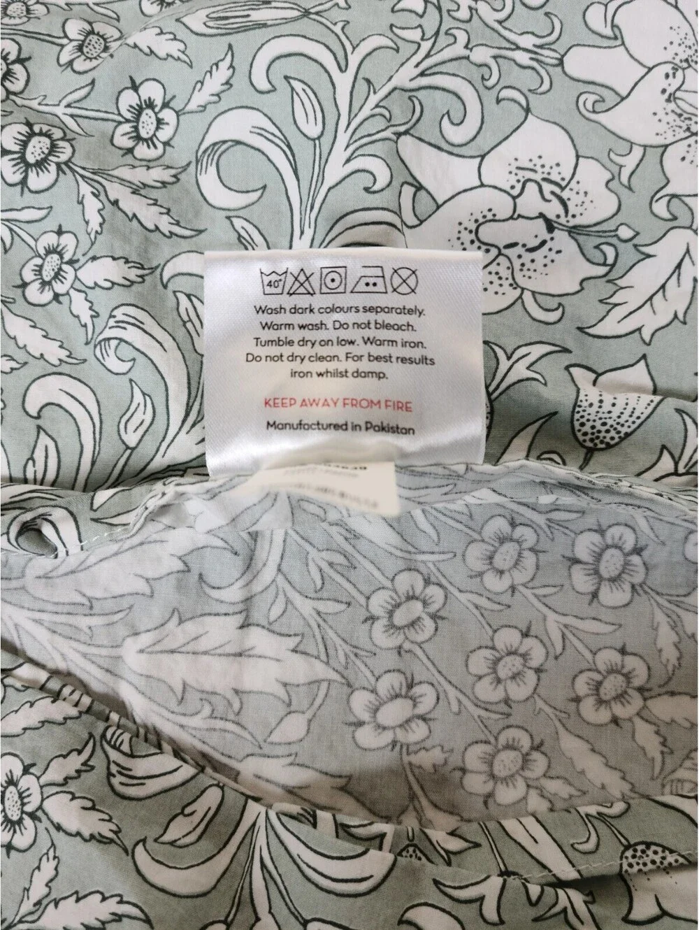 William Morris At Home Blue Floral Pillowcase Pair